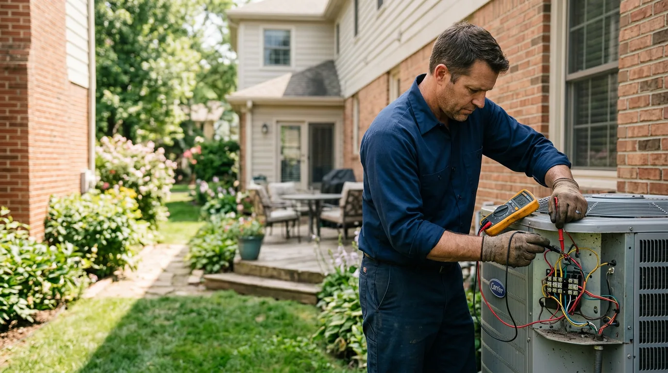 HVAC technician working near Menomonie, WI